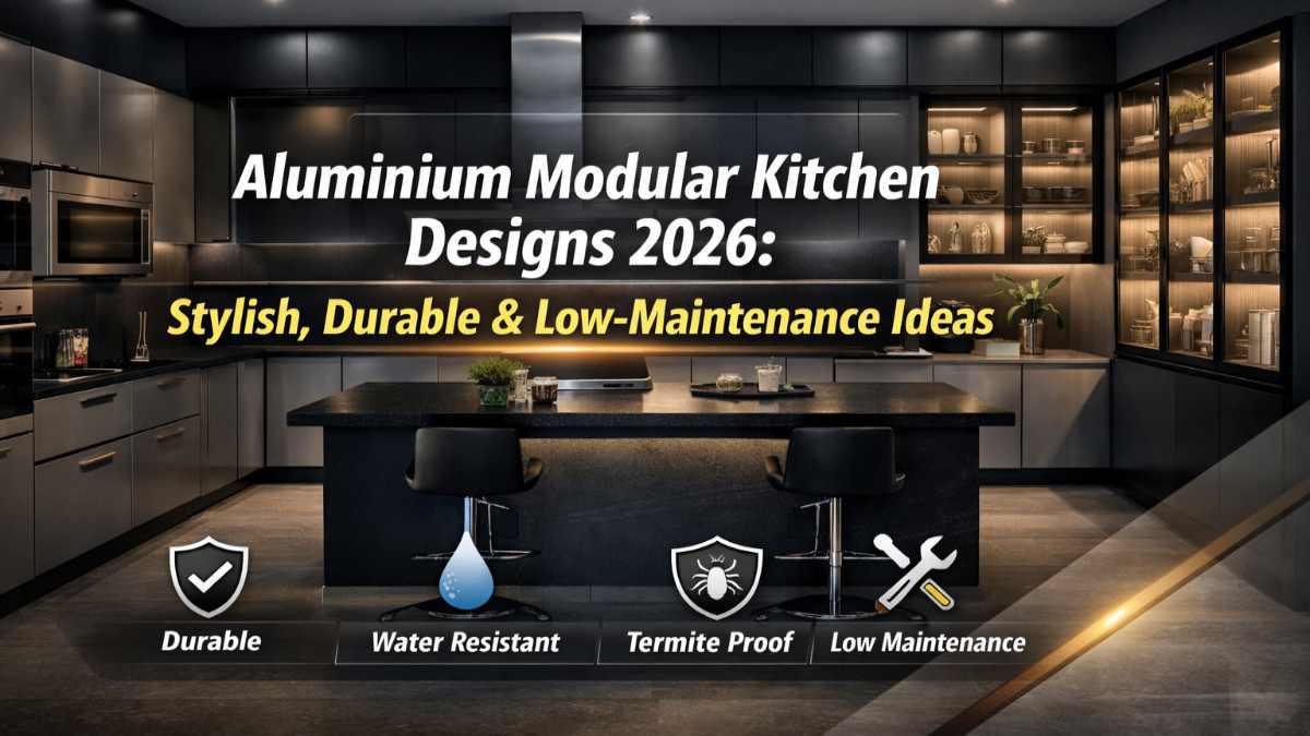 Aluminium Modular Kitchen Designs 2026: Stylish, Durable & Low-Maintenance Ideas