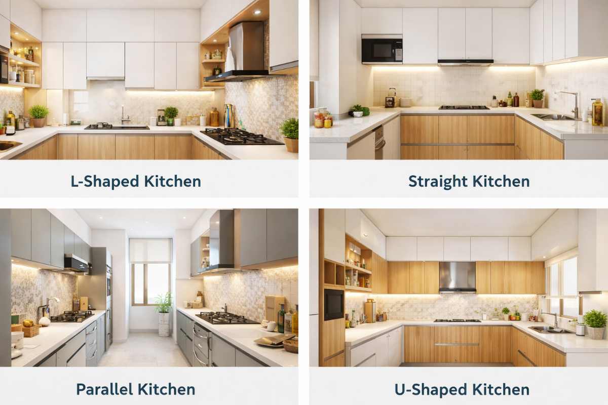 Best Layouts for Indian Style Small Modular Kitchens