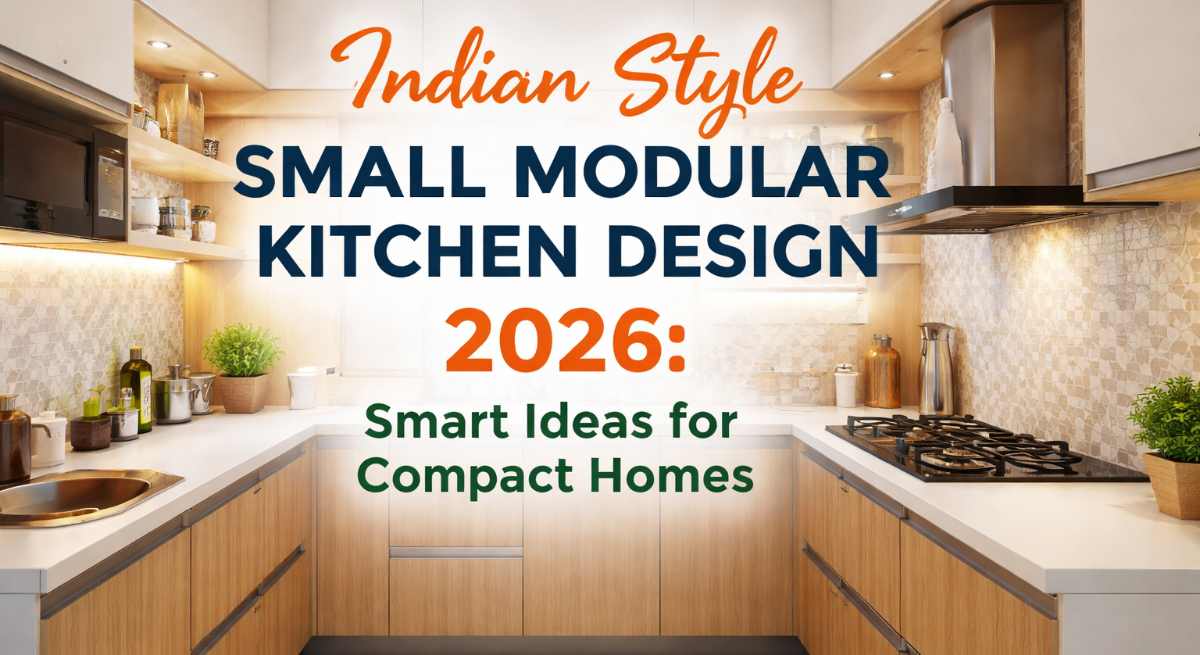 Indian Style Small Modular Kitchen Design 2026: Smart Ideas for Compact Homes