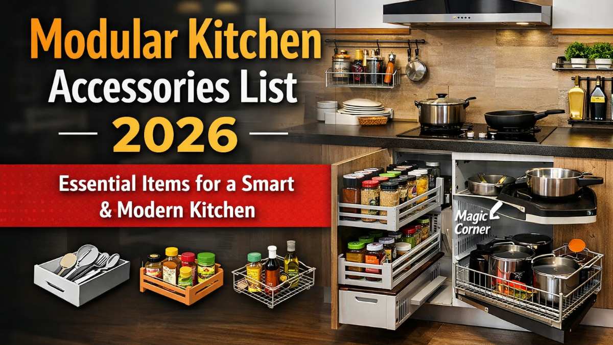 Modular Kitchen Accessories List 2026 – Essential Items for a Smart & Modern Kitchen